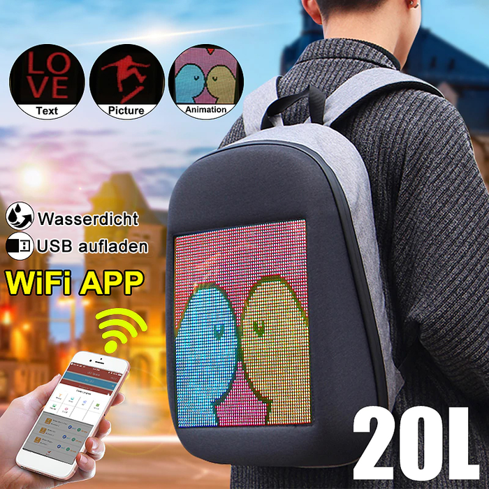 Art und Weise WIFI Version intelligenter geführter dynamischer Rucksack