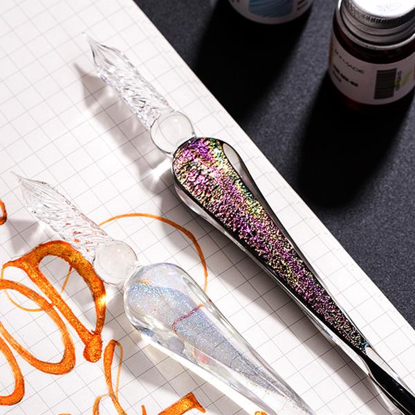 Handgemachte Retro Glas Dip Pen-Crystal Universum