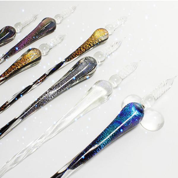 Handgemachte Retro Glas Dip Pen-Crystal Universum