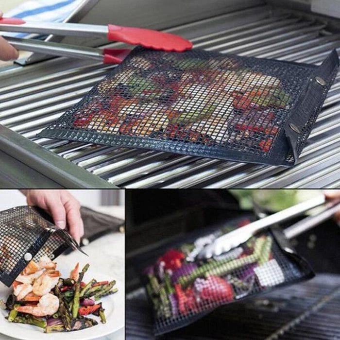 Wiederverwendbare Antihaft-BBQ-Mesh-Grilltaschen