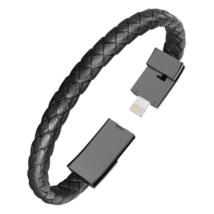 Leder Armband USB Schnellladekabel