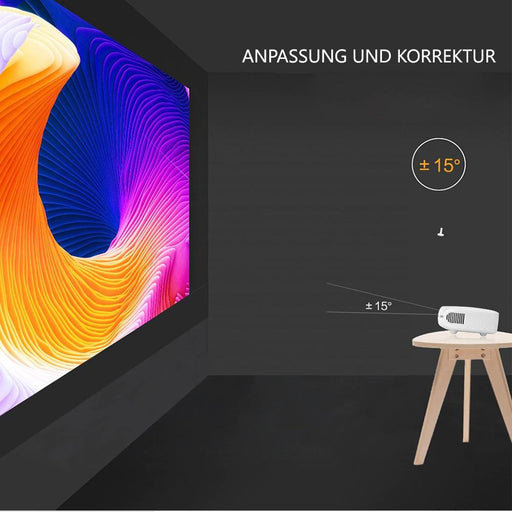 CRENOVA Neuester LED Projektor für Full HD 4K * 2K Videoprojektor Android 7.1.2 OS Heimkino Film Beamer Projektor