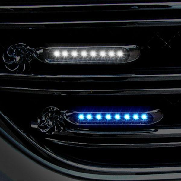 Automatische Windkraft 8 LED Autolicht - 2 Stck