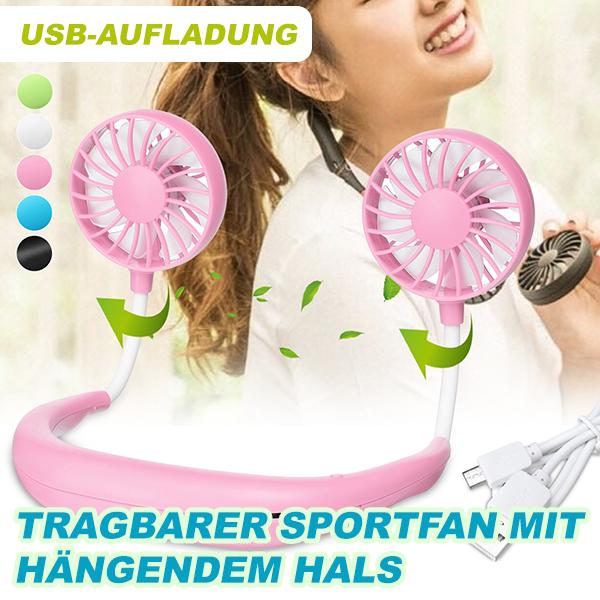 Tragbarer Sportfan mit hängendem Hals